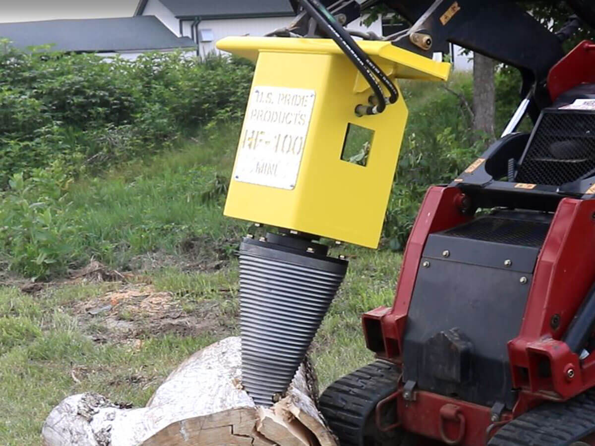 100 ton online log splitter